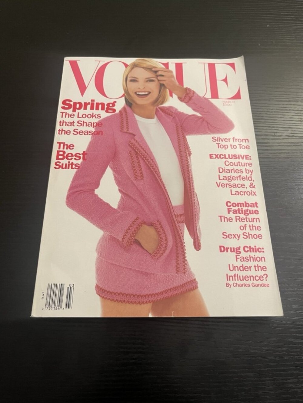 Vogue Magazine - March, 1994 - Linda Evangelista